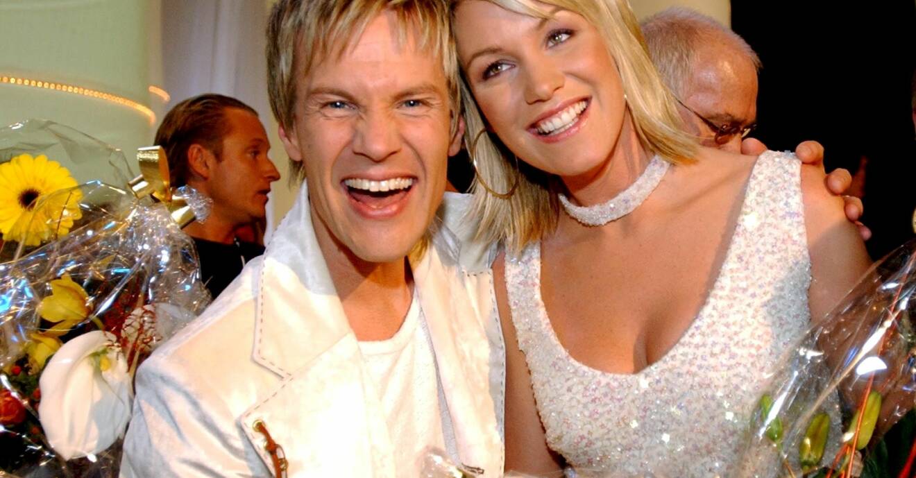 Magnus Bäckström och Jessica Andersson vann Melodifestivalen 2003