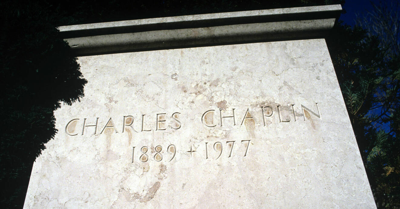 Chaplins gravsten