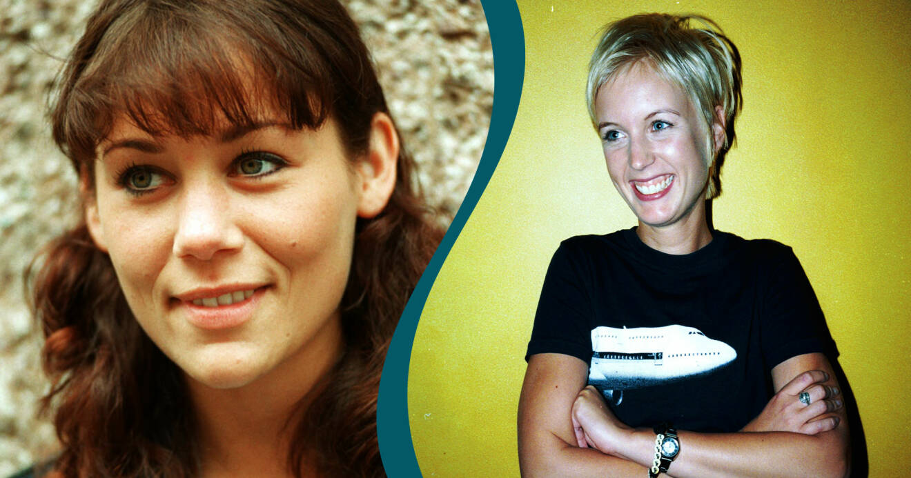 Tilde de Paula Eby och Jenny Strömstedt som unga innan tiden i Nyhetsmorgon.