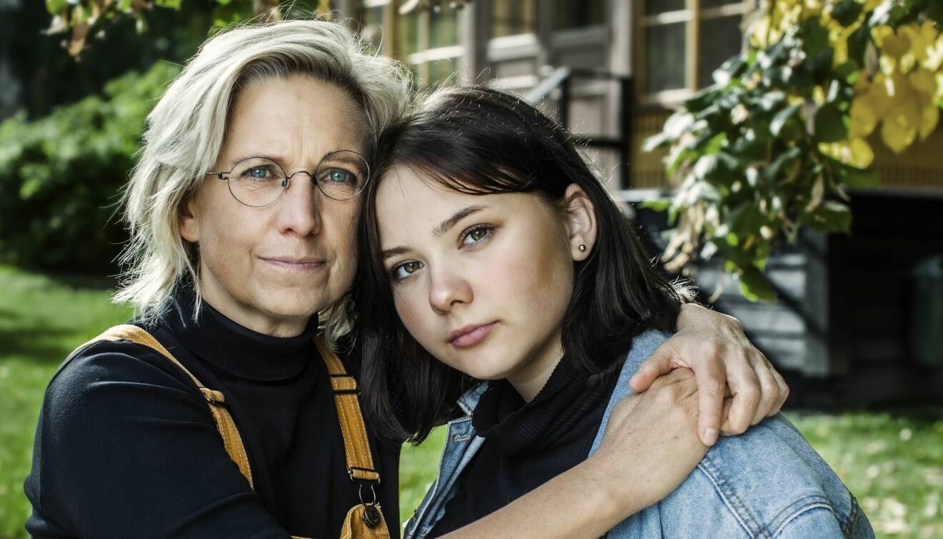 Nadja Yllner och dottern Lova.