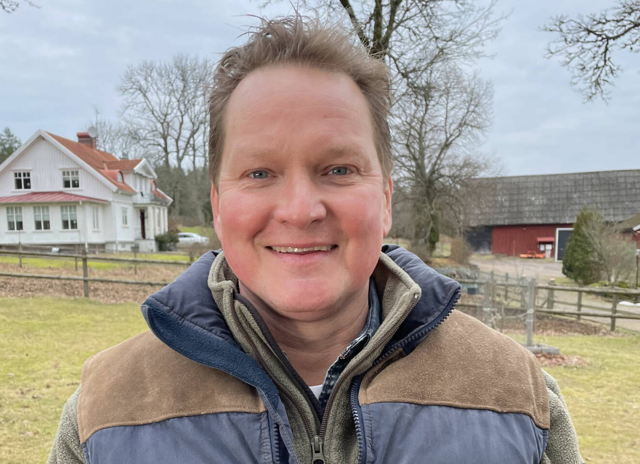 Vallbonden Carl Calle Larsson som är en av deltagarna i Bonde söker fru 2021.
