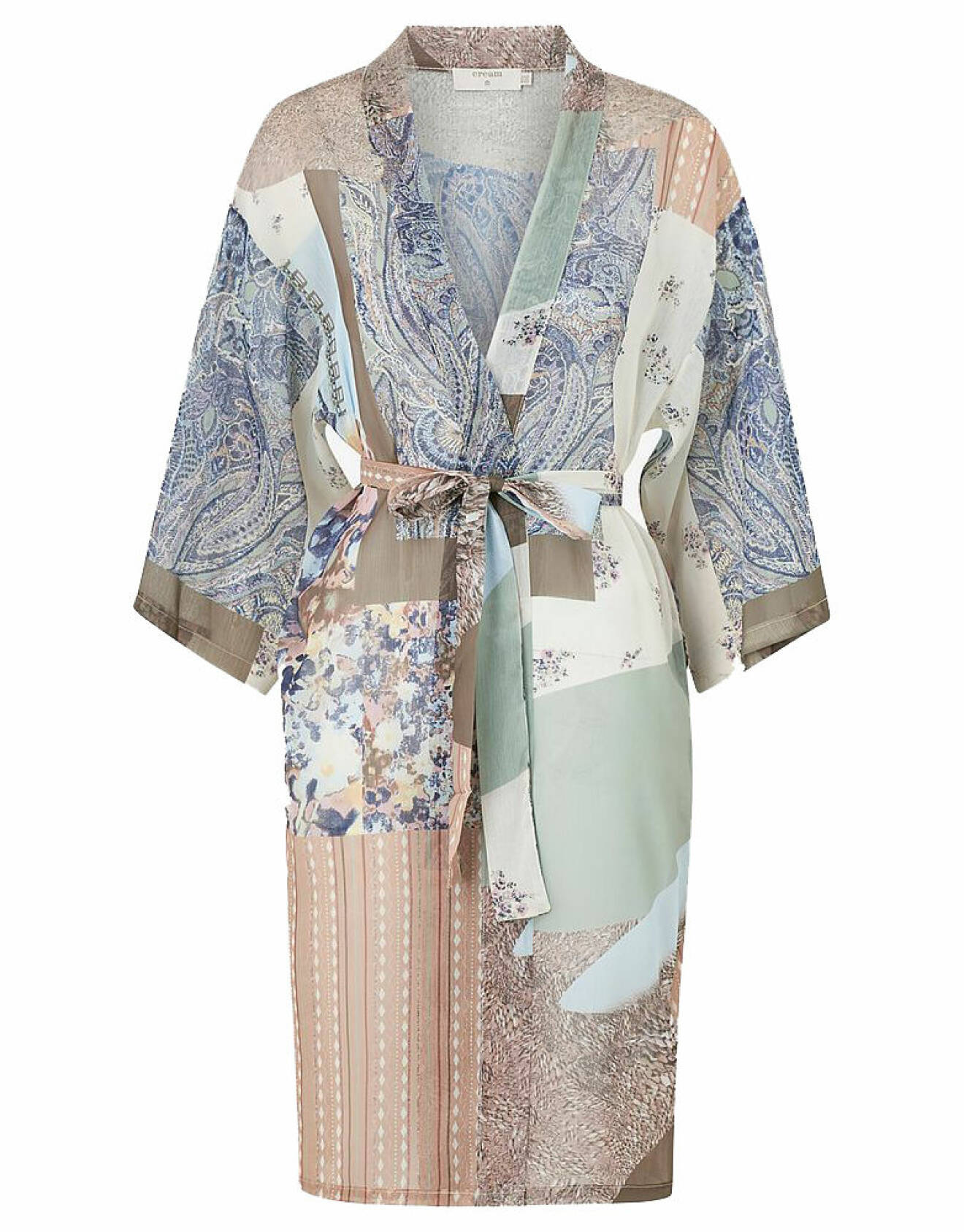 mönstrad kimono från cream
