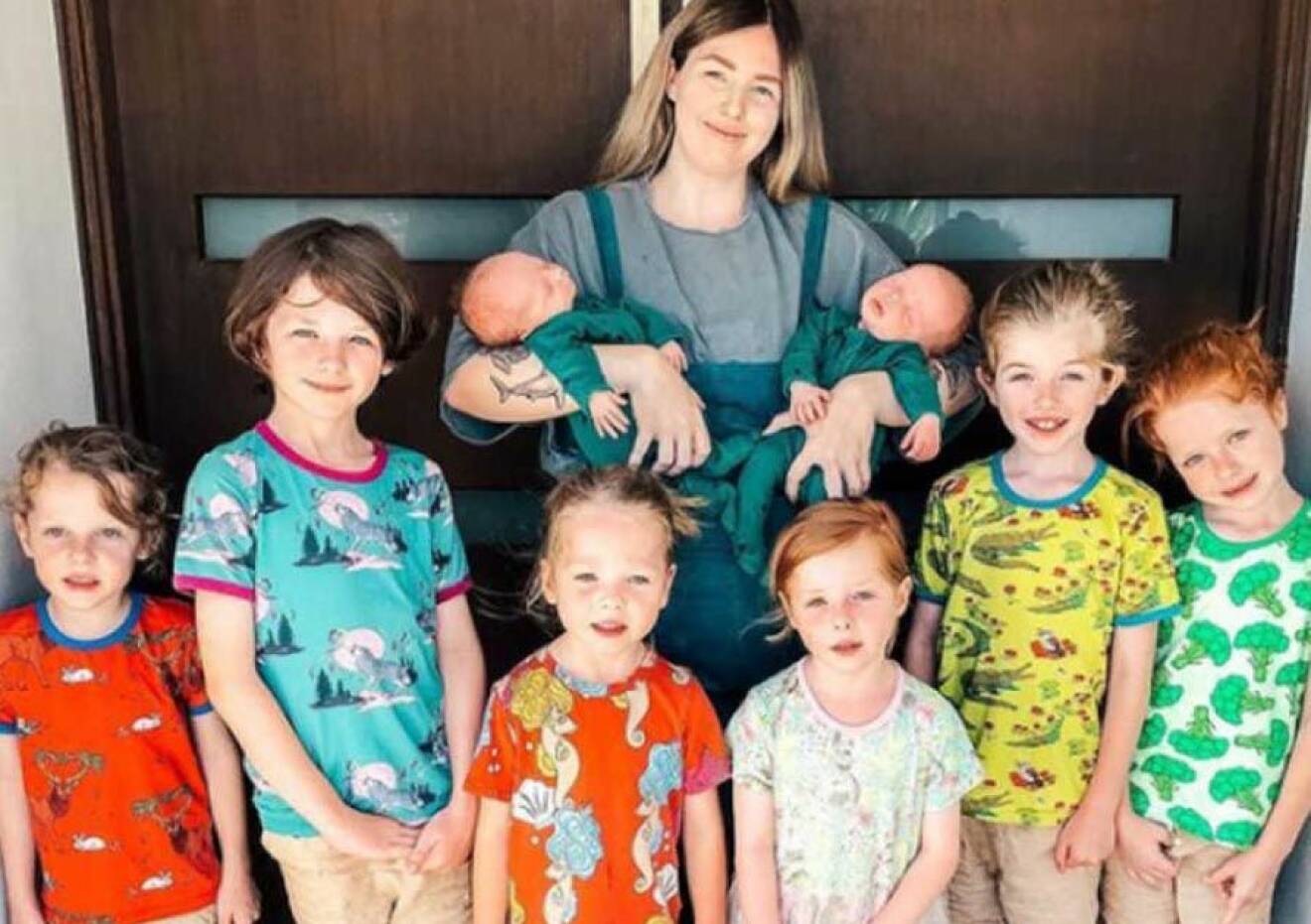 Mamma med åtta barn
