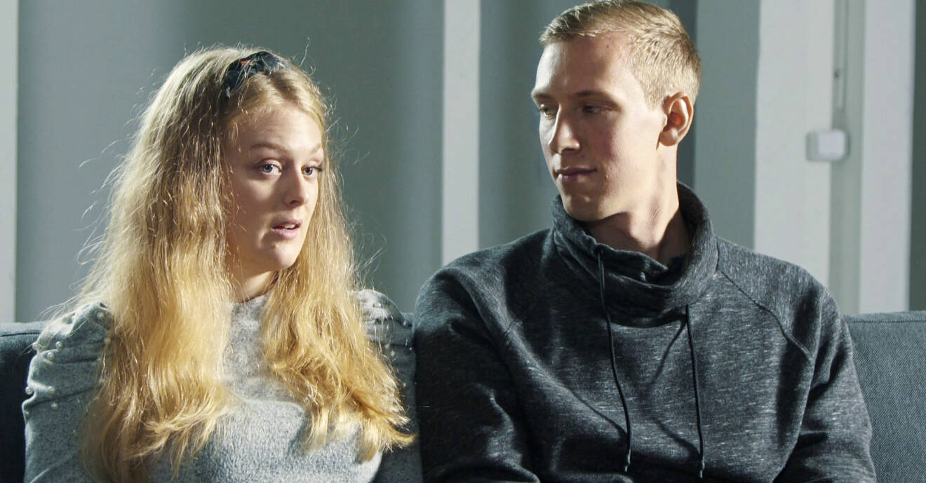 Sofia Lindhe och Anton Pehrson i sista avsnittet av Gift vid första ögonkastet i SVT.