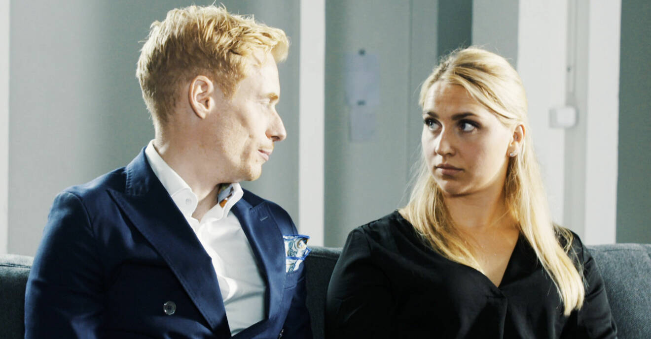 Lars Ekström och Elinor Sundfeldt i sista avsnittet av Gift vid första ögonkastet i SVT.