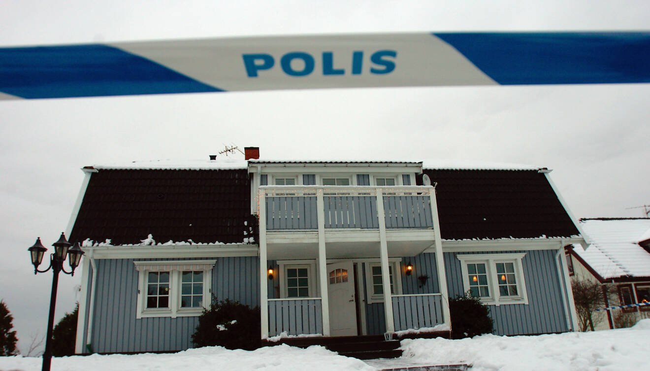 Pastorsvillan i Knutby där Alexandra Fossmo sköts till döds
