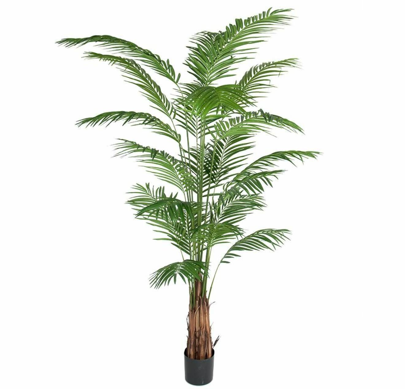 Stor Palm, 240 cm hög med många blad, konstgjord