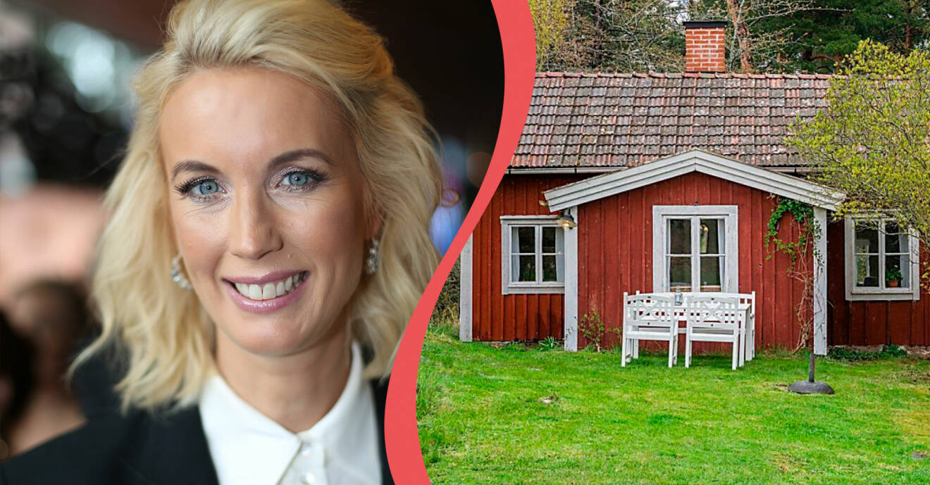 Jenny Strömstedt säljer sitt röda torp utanför Oxelösund.