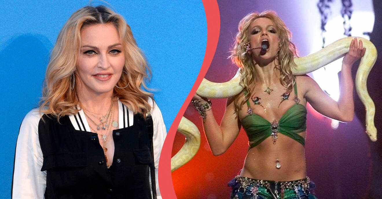 Madonna och Britney Spears lider båda av fobier.
