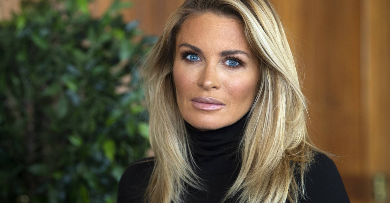 Carolina Gynning under en pressträff där nyheter på Kanal 5 presenterades år 2019.