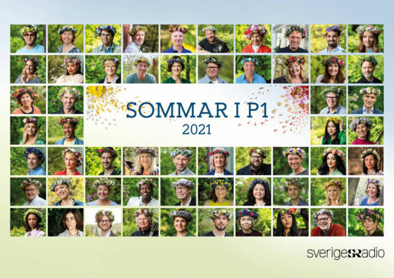 Bild på alla som medverkar i Sommar i P1 2021.