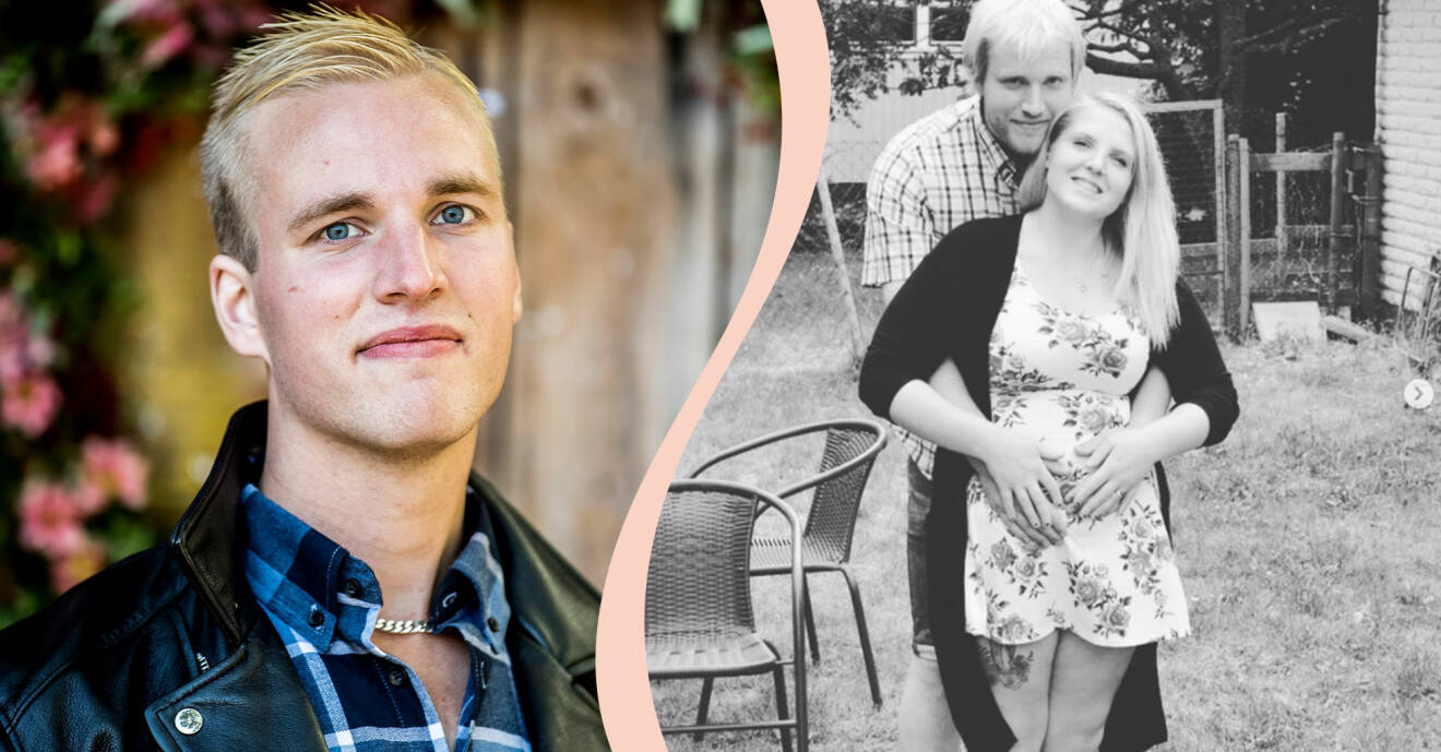 Simon Ohlsson var med i Bonde söker fru 2018. Nu väntar han och hans fru Amanda barn.