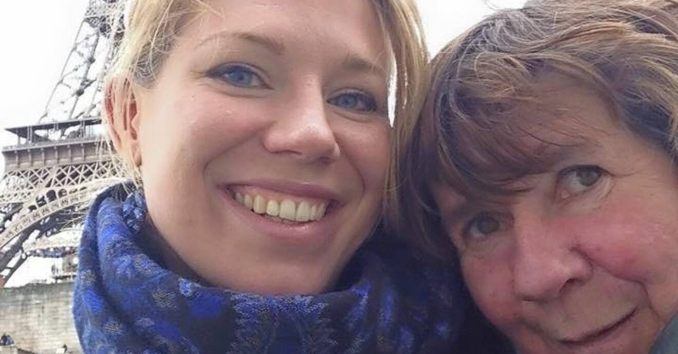 Katarina och hennes mamma Berit Viktorsson som dödades i terrorattacken i Bryssel.
