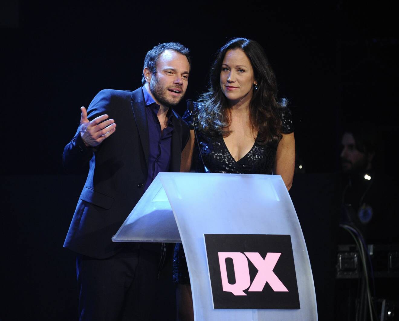 David Hellenius och Renée Nyberg på QX-galan 2013