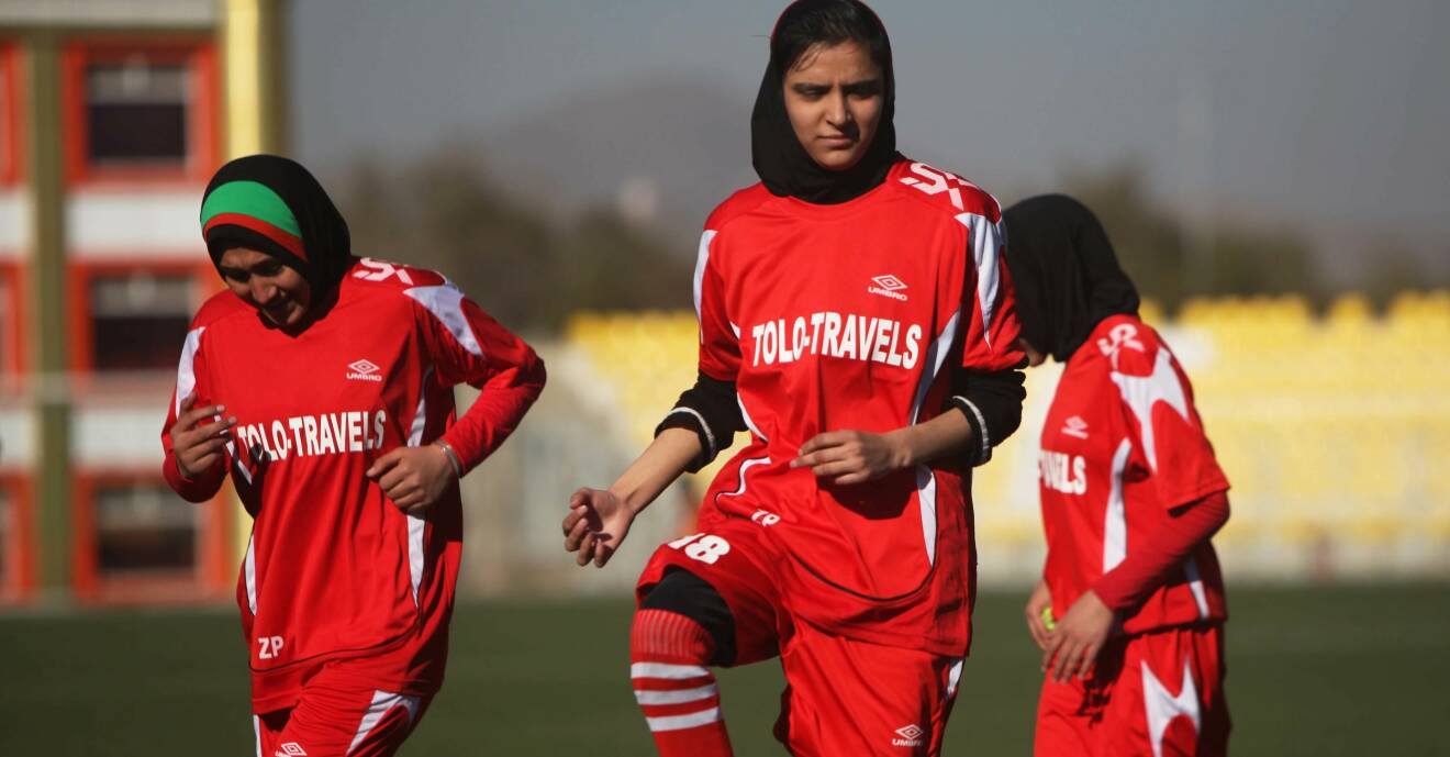 Från första organiserade ligaspelet i Afghanistan 2013