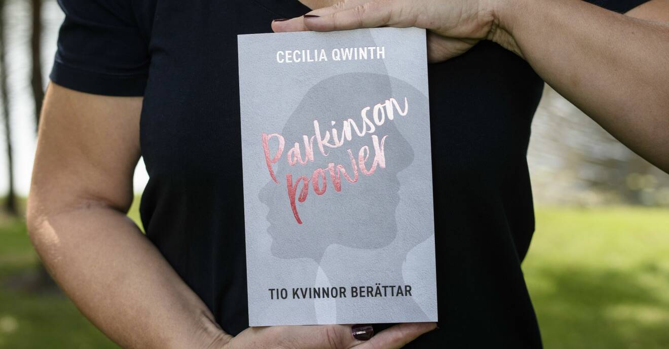 Omslaget till Cecilia Qwinths bok Parkinson power - tio kvinnor berättar.