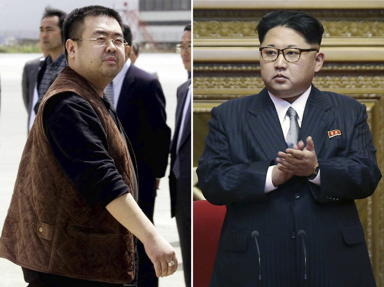Kim Jong Nam och halvbrodern Kim Jong Un