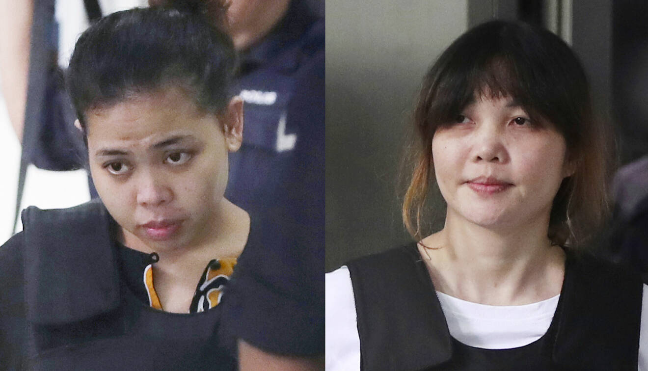 Siti Aisyah och Doan Thi Huong hävdar att de lurades att genomföra attentatet.