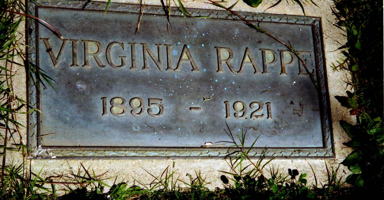 Virginia Rappes gravsten