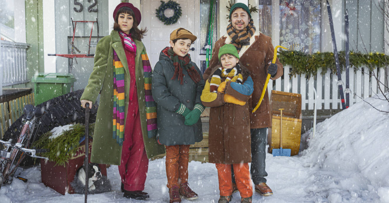 Familjen Knyckertz spelas av David Sundin (pappa Bove), Gizem Erdogan (mamma Fia) och barnen Ture och Kriminellen spelas av Axel Adelöw och Paloma Grandin.