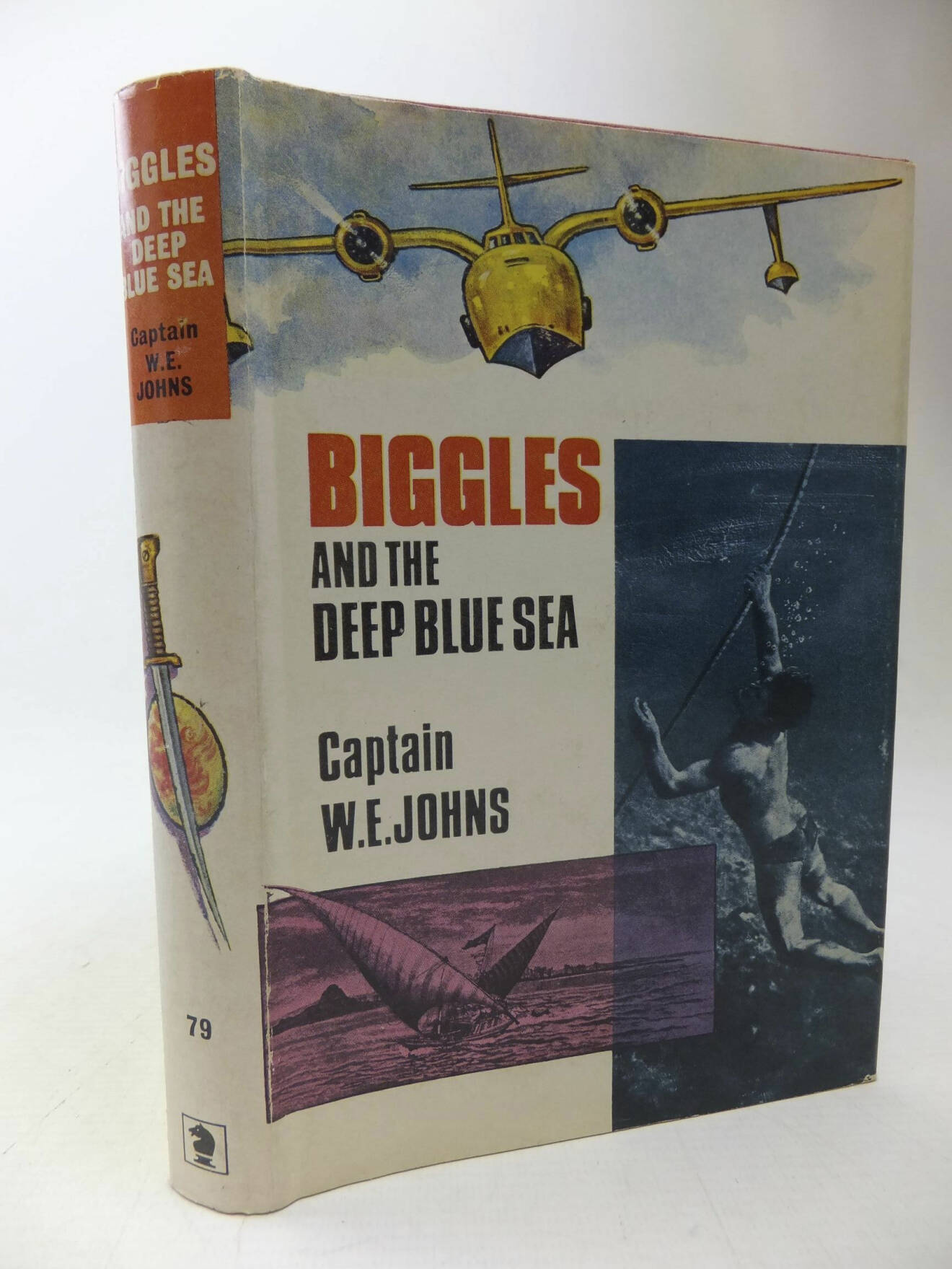 Biggles and the deep blue sea av Captain WE Johns, utgiven 1968,