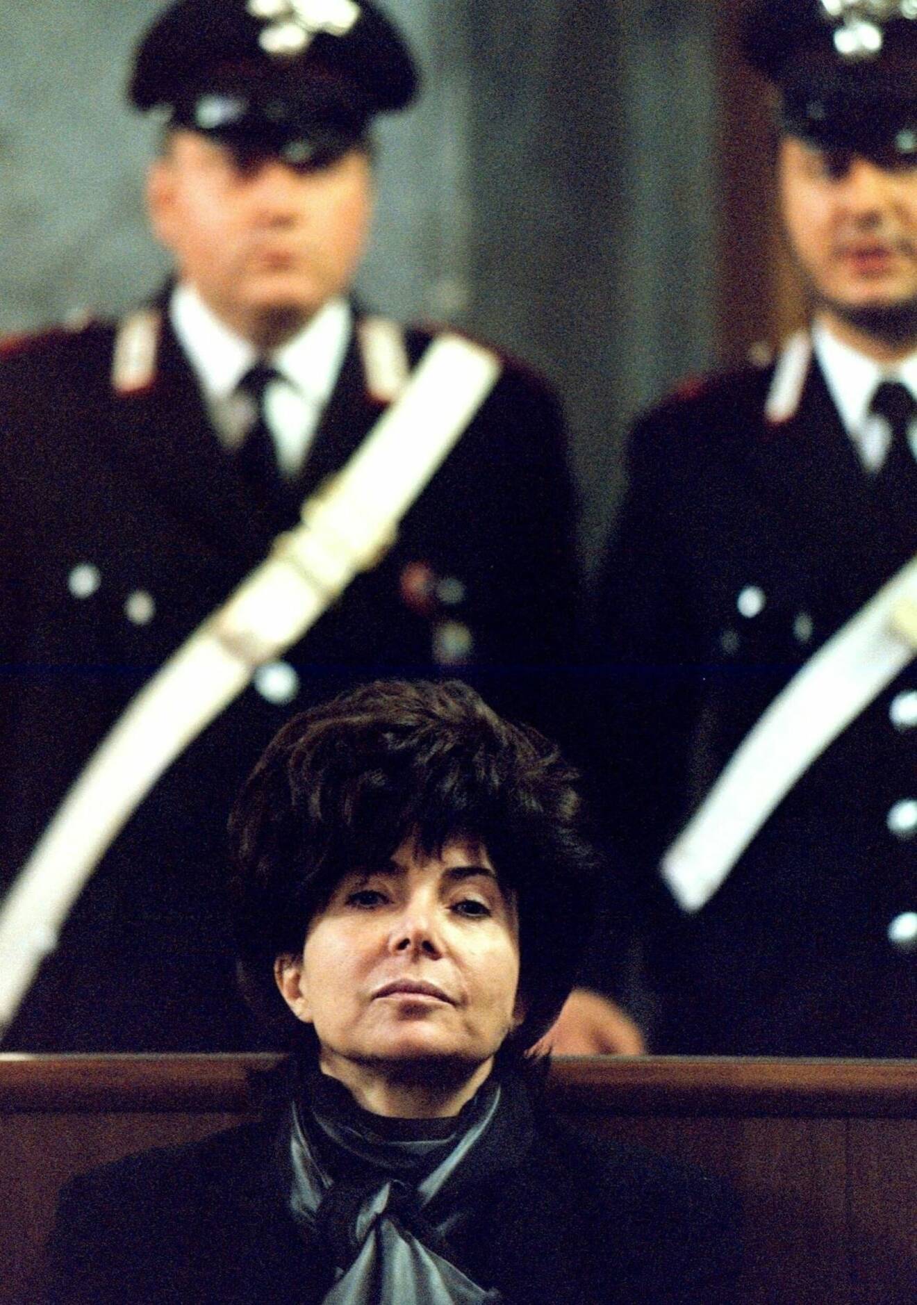 Patrizia Reggiani inför rätta i Milano