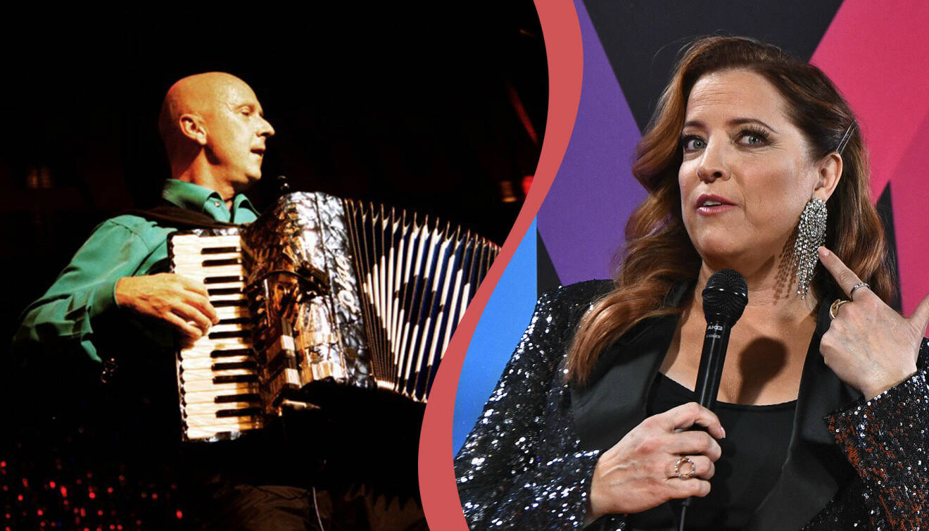 Danne Stråhed och Shirley Clamp som är med i Melodifestivalen 2022.