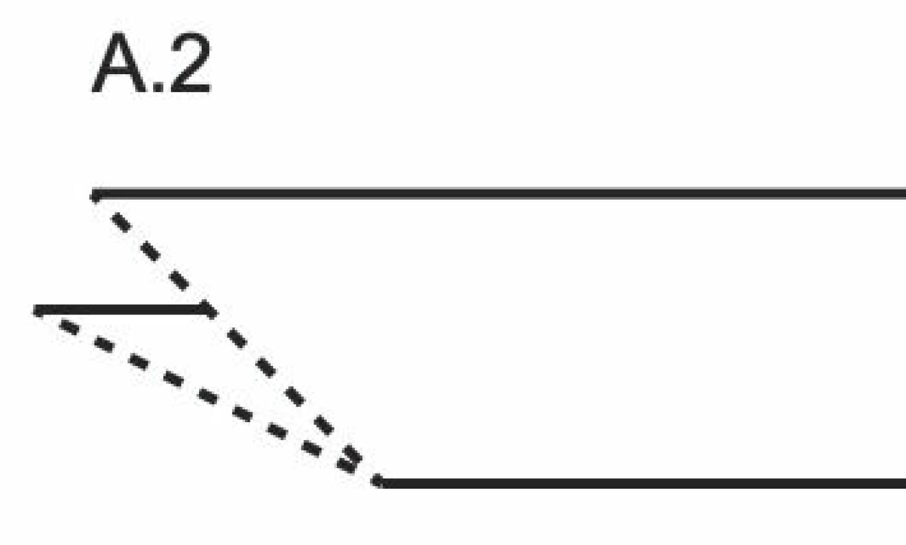 Diagram A2 för att sticka pannband.