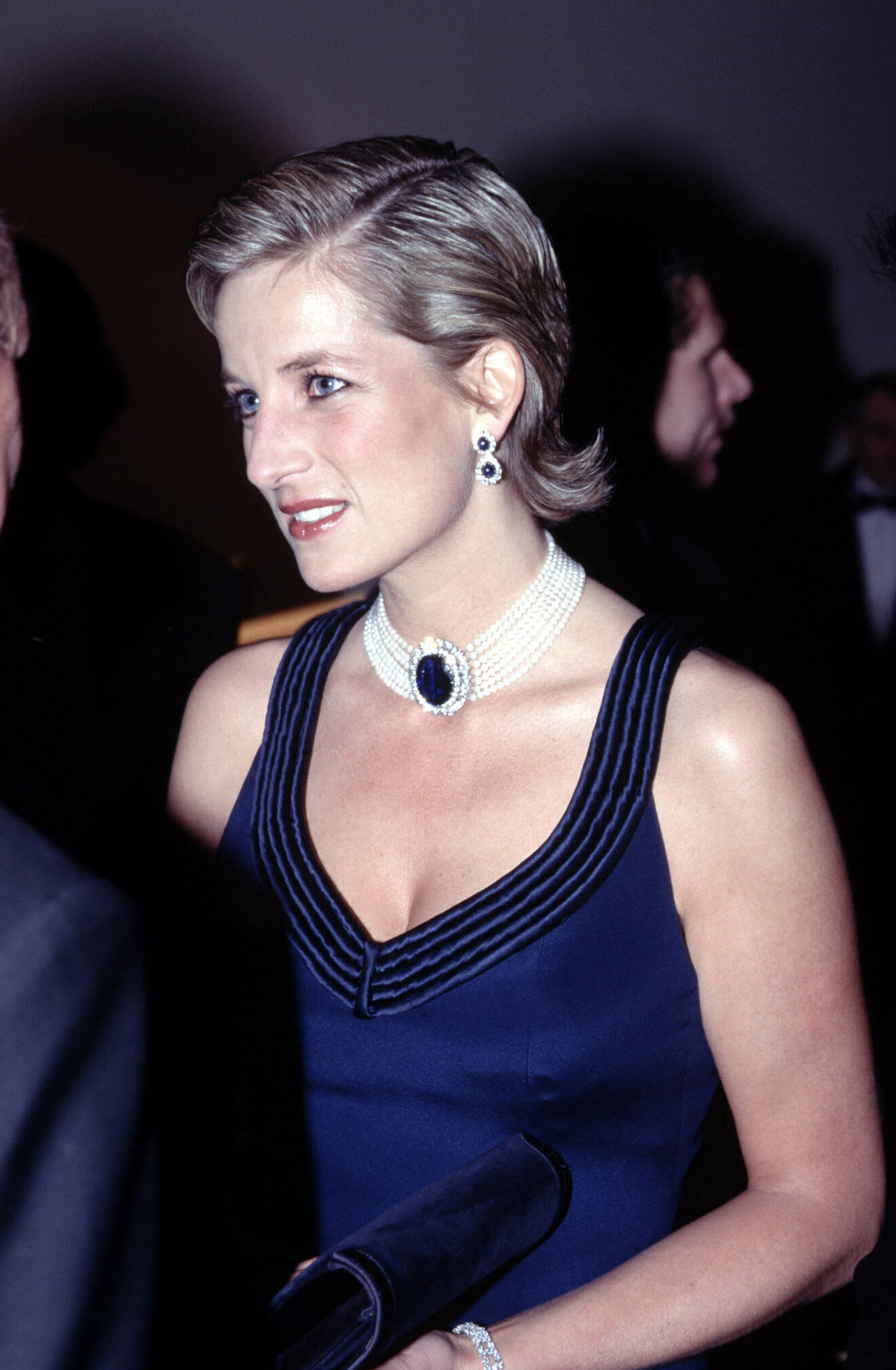 Diana i en kortare frisyr med snedbena vid ett event i New York.
