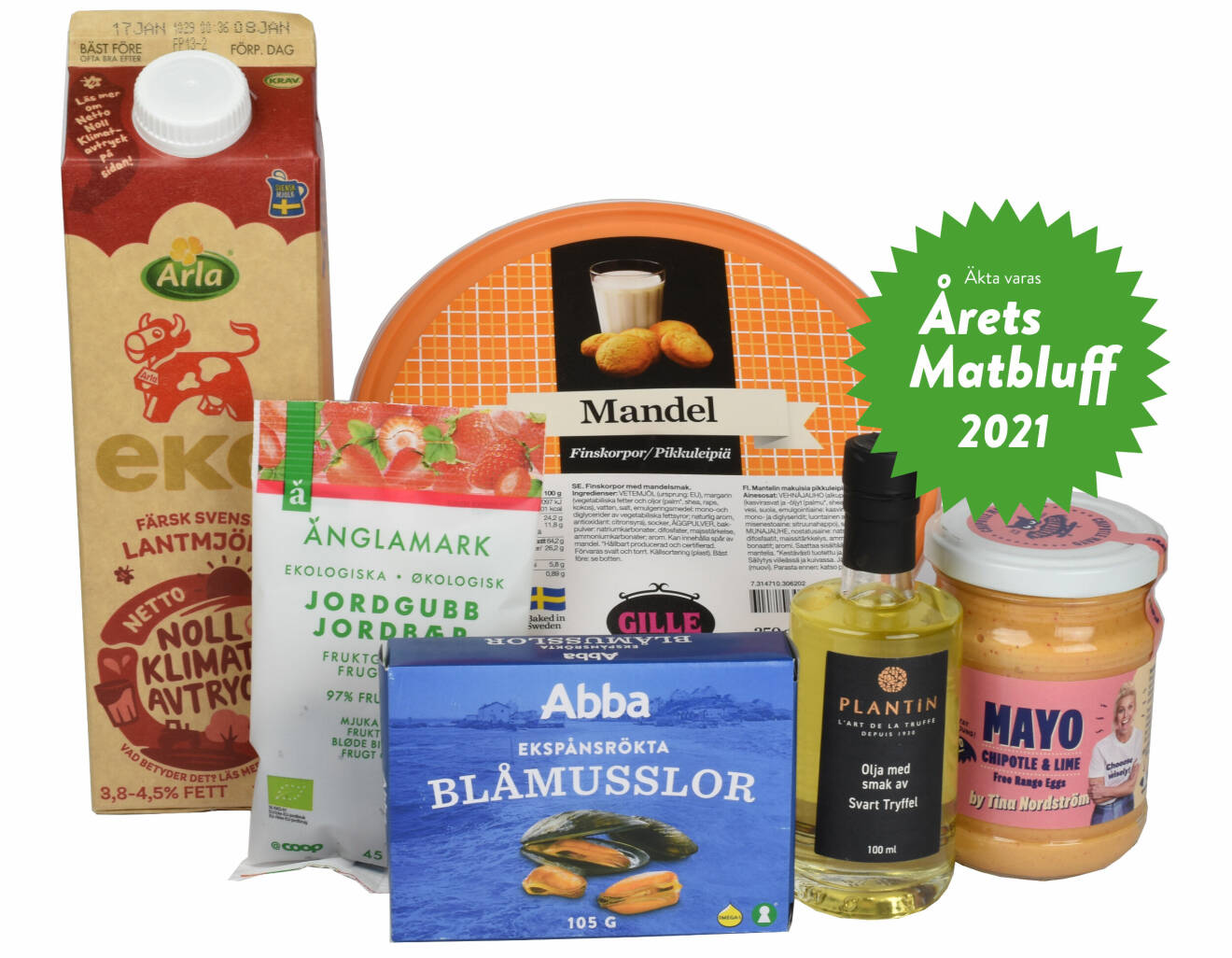 De nominerade produkterna till Årets matbluff, 2021