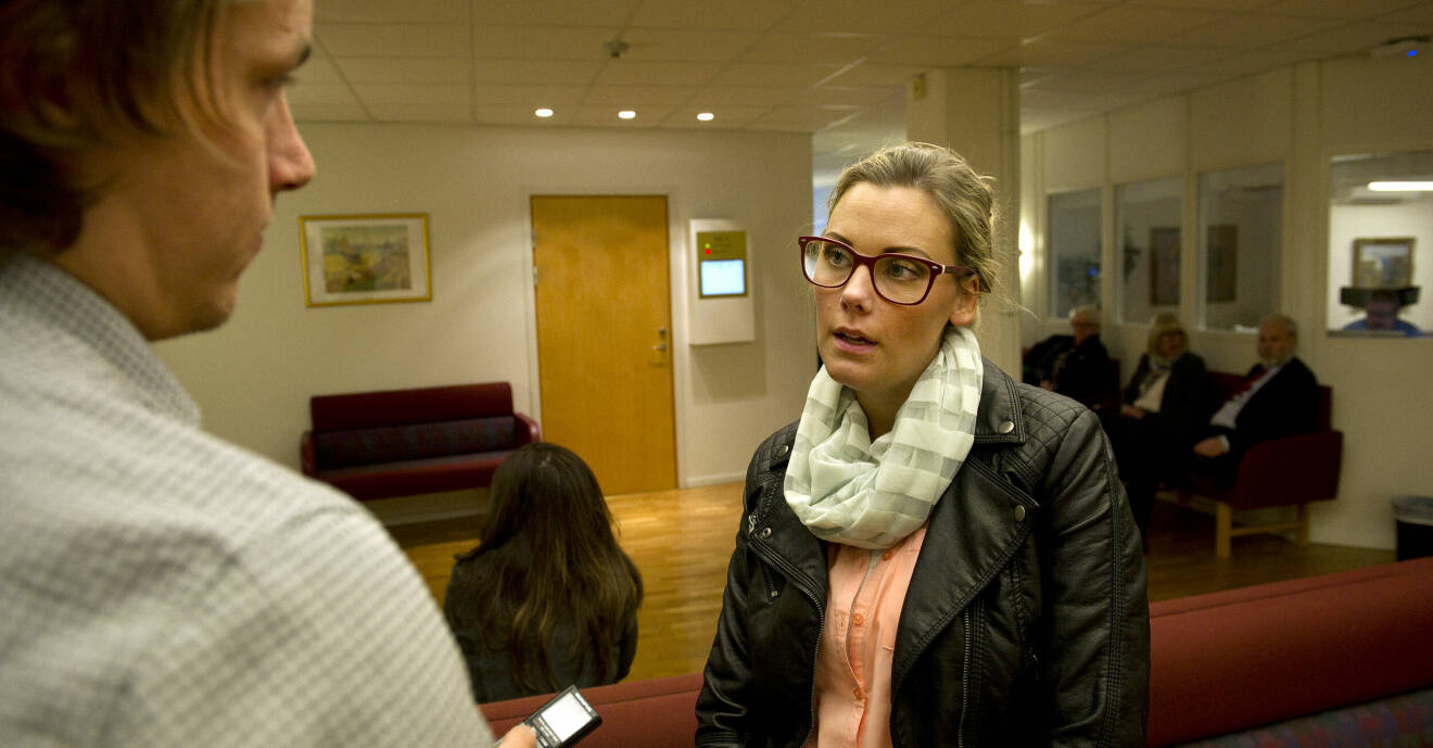 Therese Tang under rättegången om mordet i Förlösa