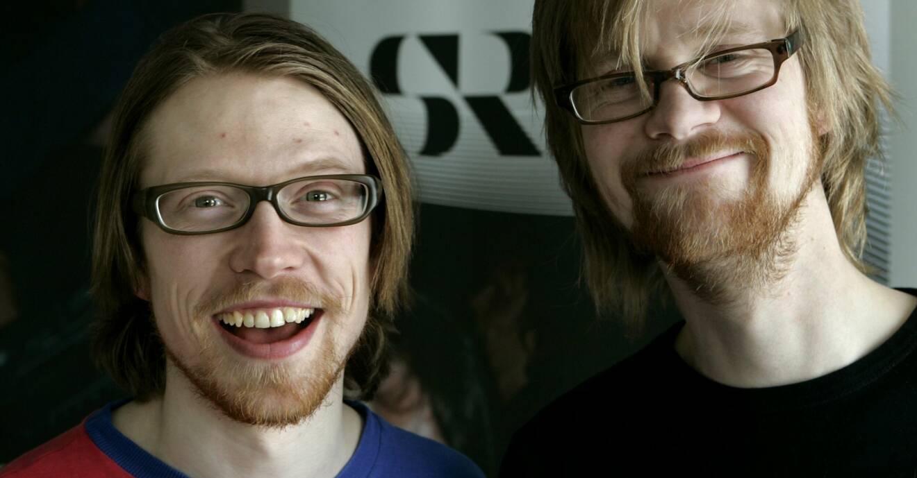 Komikerduon Måns Nilsson och Anders "Ankan" Johansson.