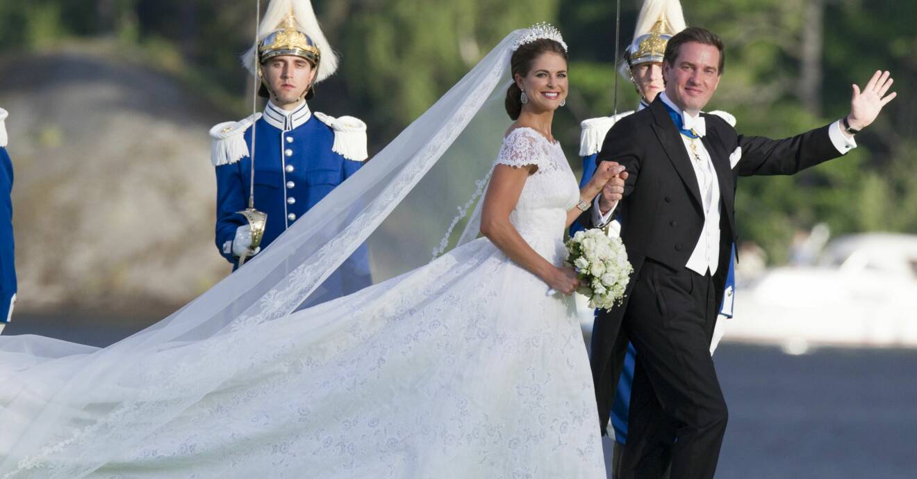 Prinsessan Madeleine gifter sig med Chris O'Neill i Stockholm sommaren 2013.