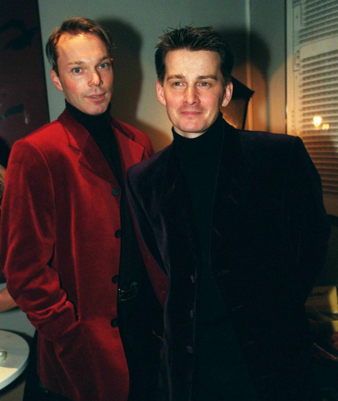 Erik Kristensen och Pekka Heino har varit ihop i snart 30 år, så här såg de ut 1998.