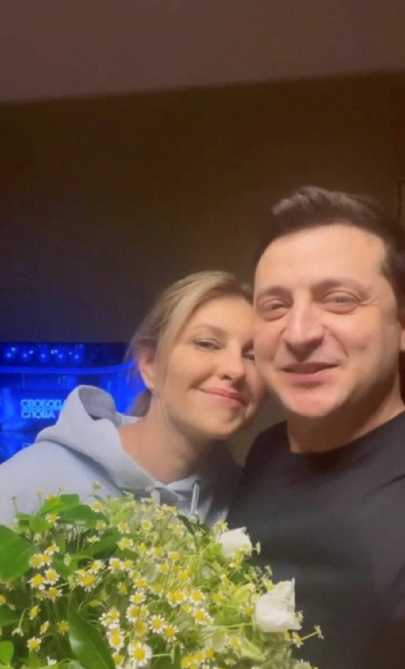 Volodymyr Zelenskiy och hans fru Olena Zelenska