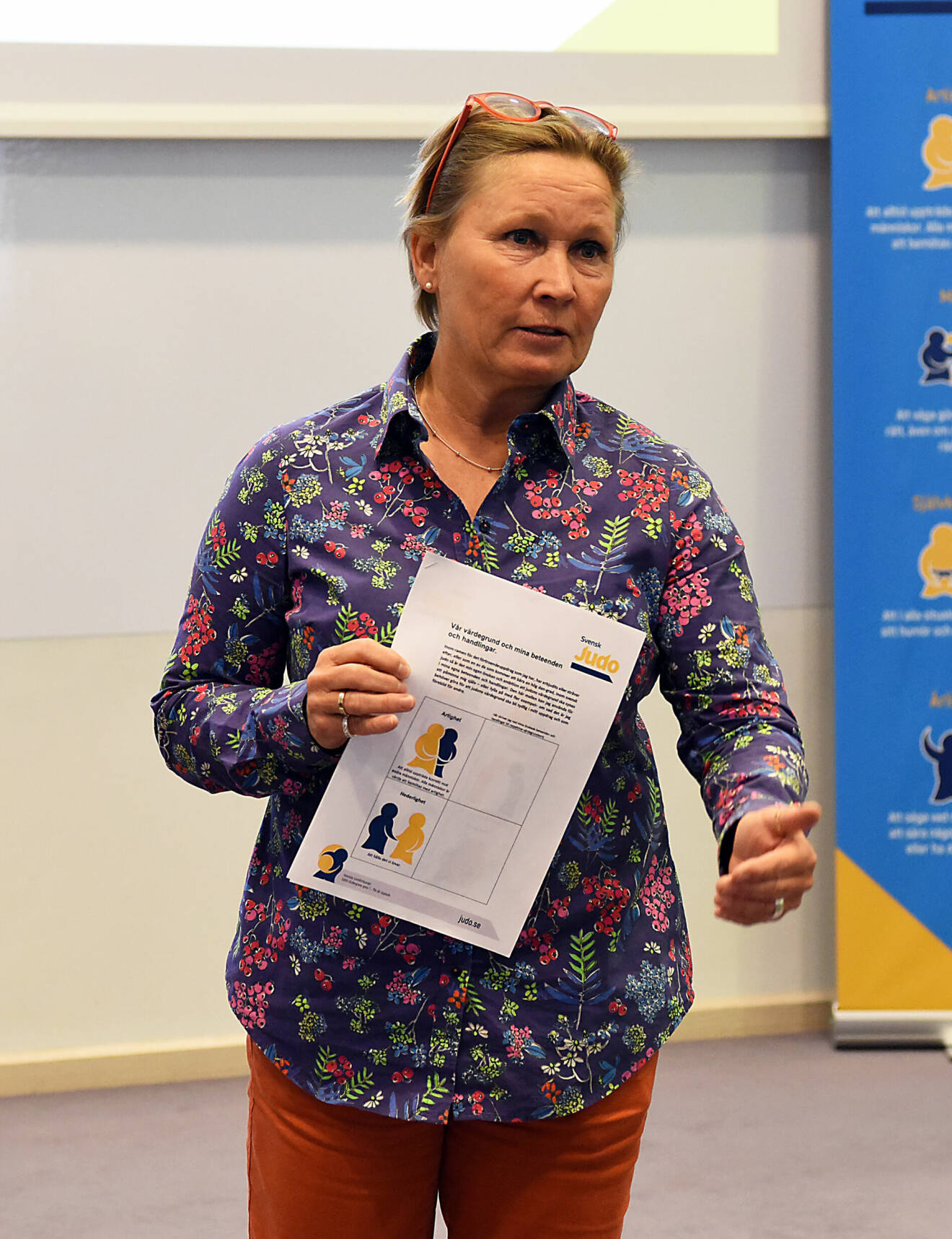 Svenska judoförbundets ordförande, Kristiina Pekkola, tar ton mot Putin.