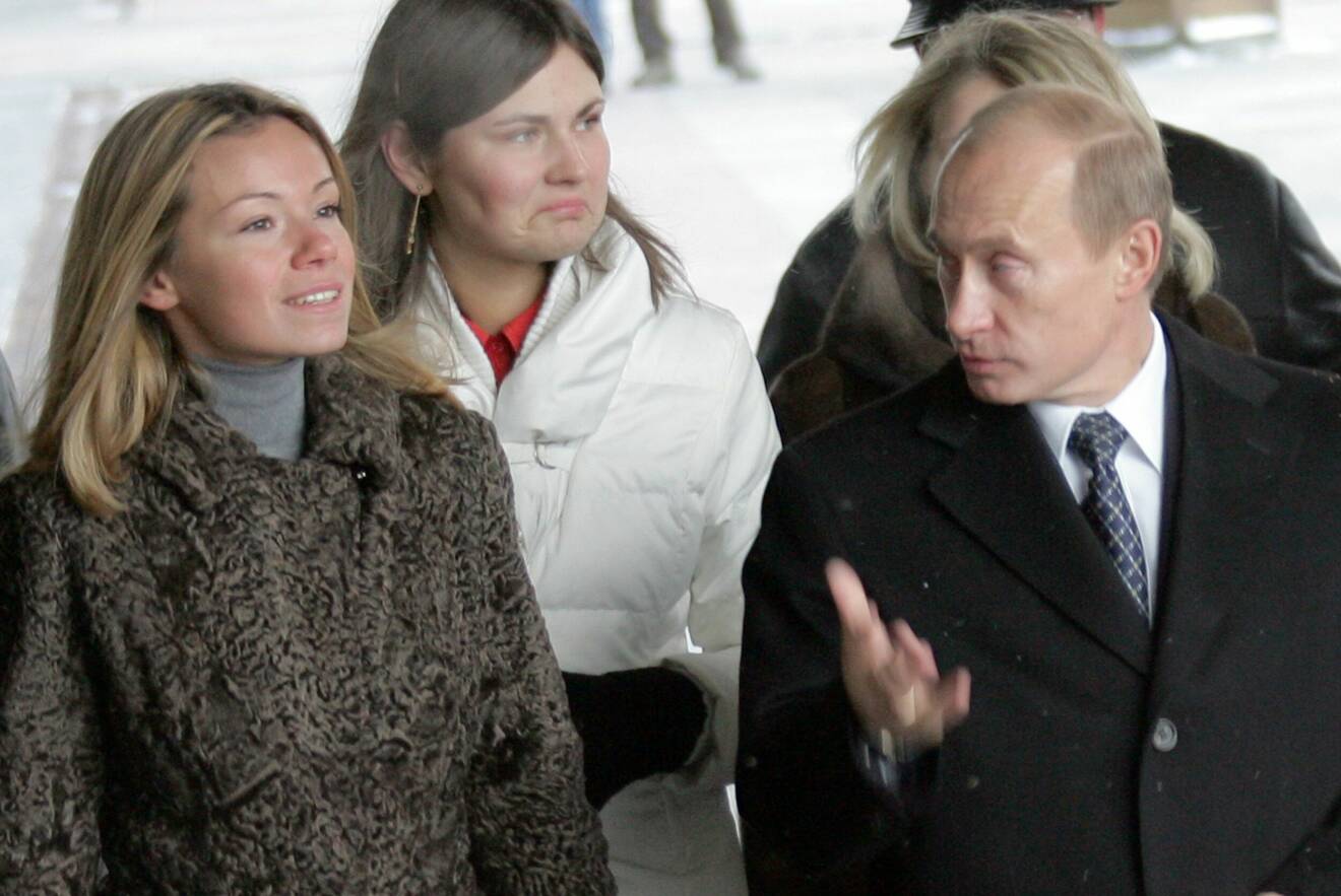 Maria Vorontsava med sin pappa Vladimir Putin