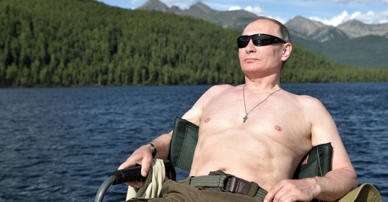 Putin på semester i Sibirien