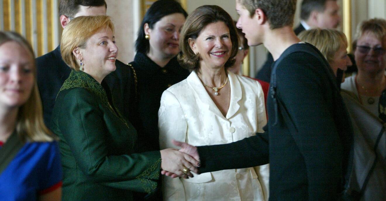 Ljudmila Putin och Silvia under ett statsbesök i Sverige