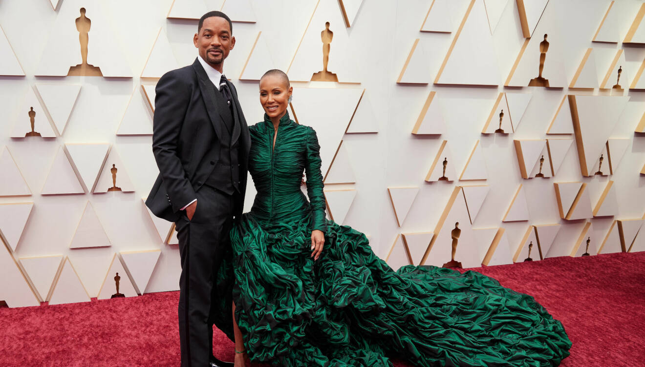 Paret Will Smith och Jada Pinkett Smith på Oscarsgalan 2022.