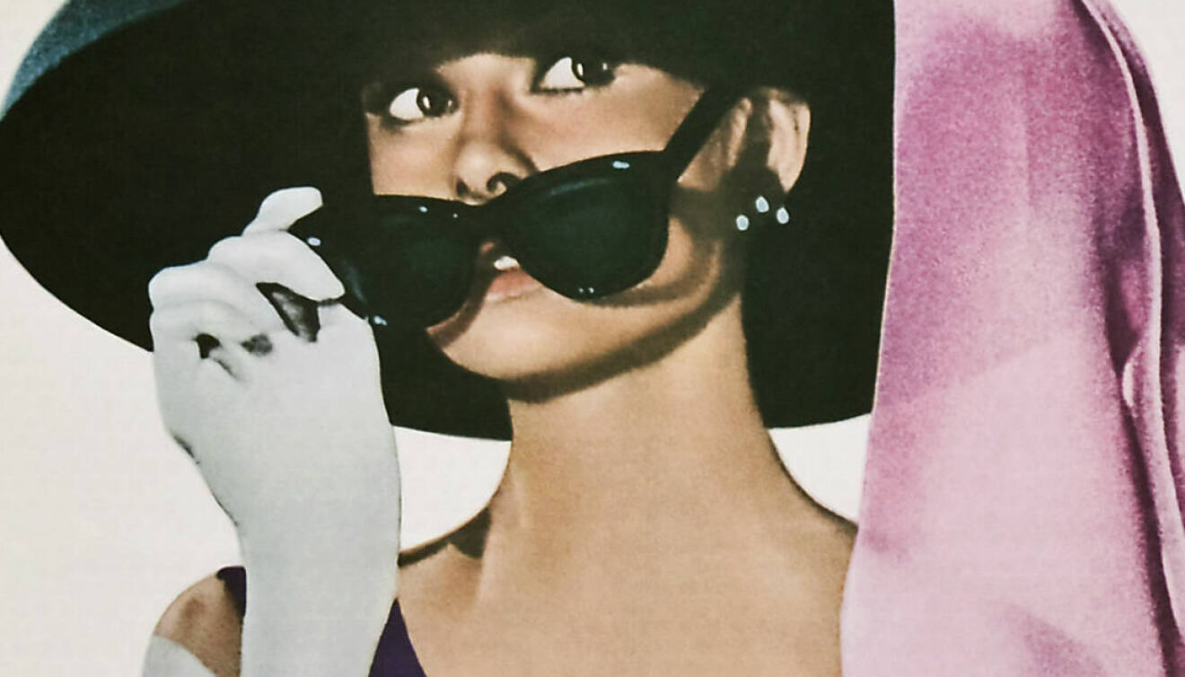 Audrey Hepburn i solglasögon.