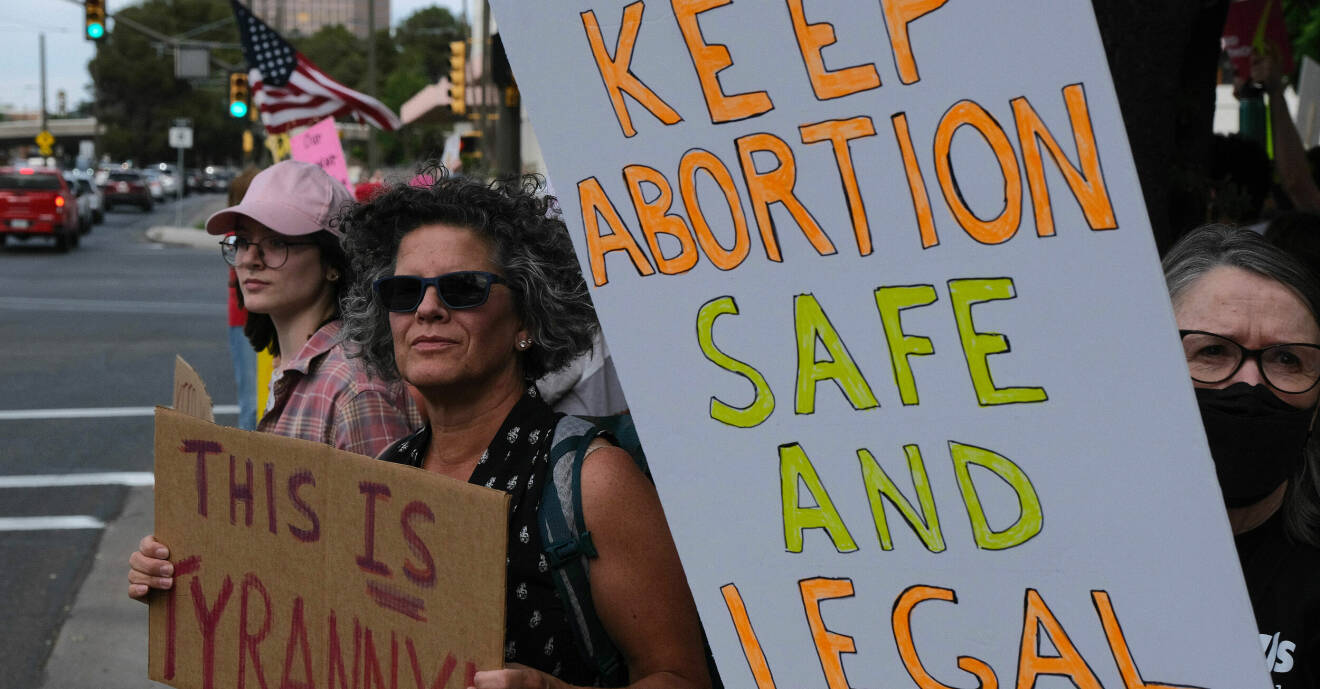 Protesterna mot ändrade aborträttigheter spred sig över hela USA