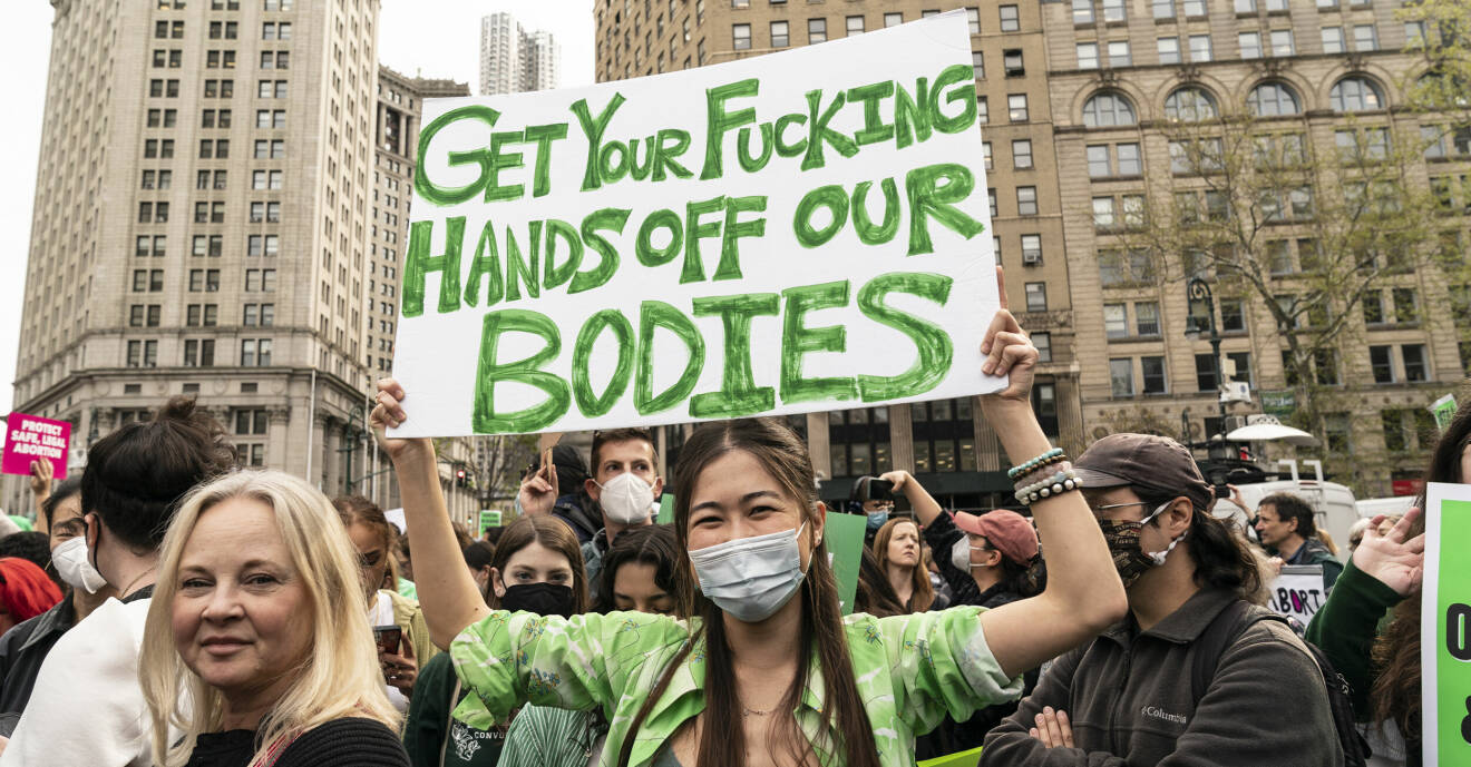 Protester mot inskränkt aborträtt i USA