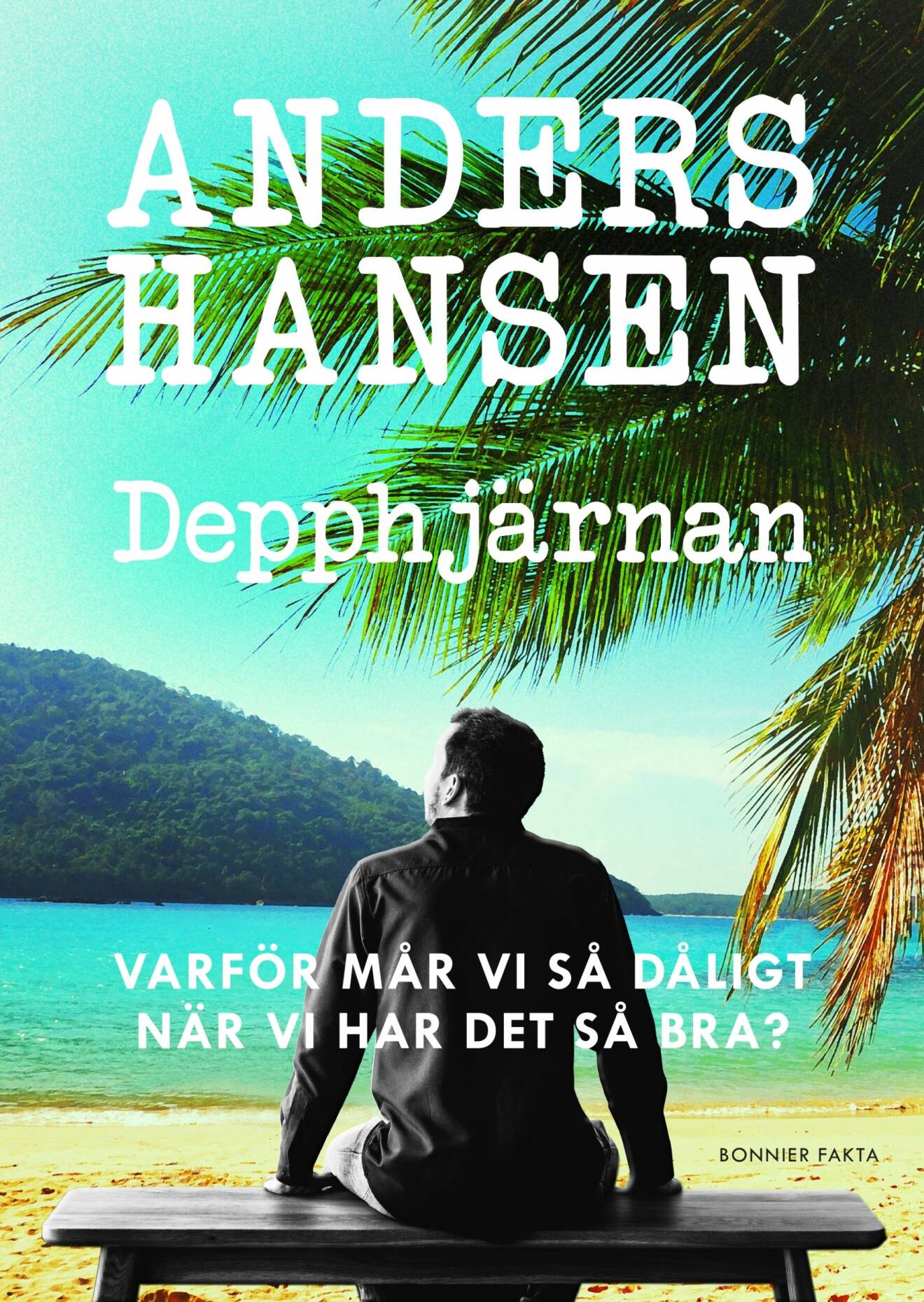 Omslaget till Depphjärnan, bok av Anders Hansen.