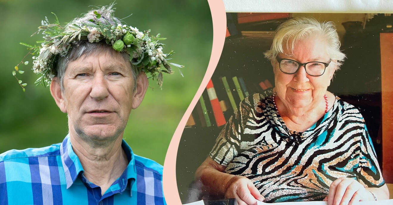 Till vänster, Bengt Einar Johansson röstades fram som Lyssnarnas sommarvärd, till höger, hans mamma Iris Johansson.