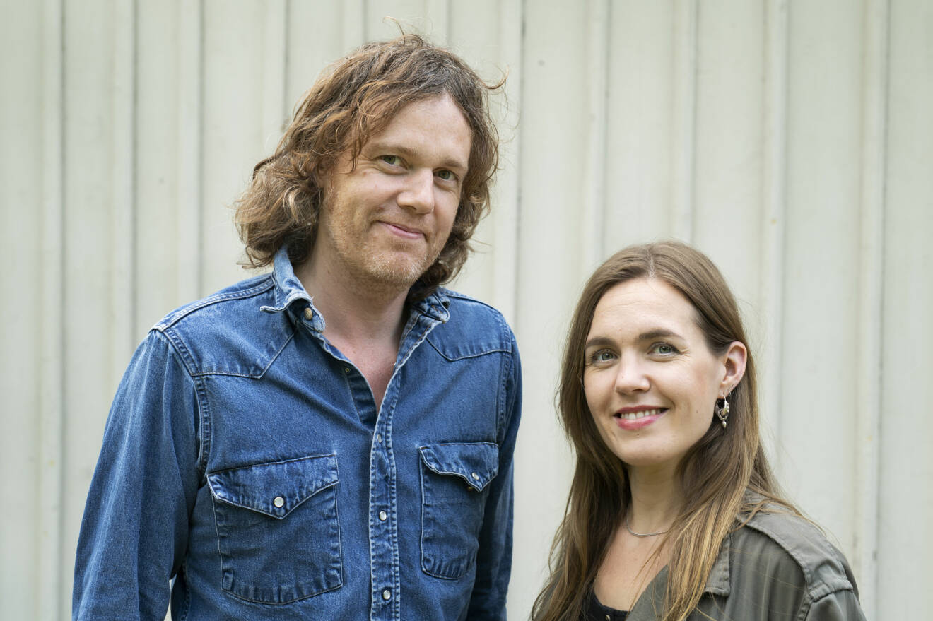 Musikerna Ann-Sofie och John Hoyles i bandet Spiders.