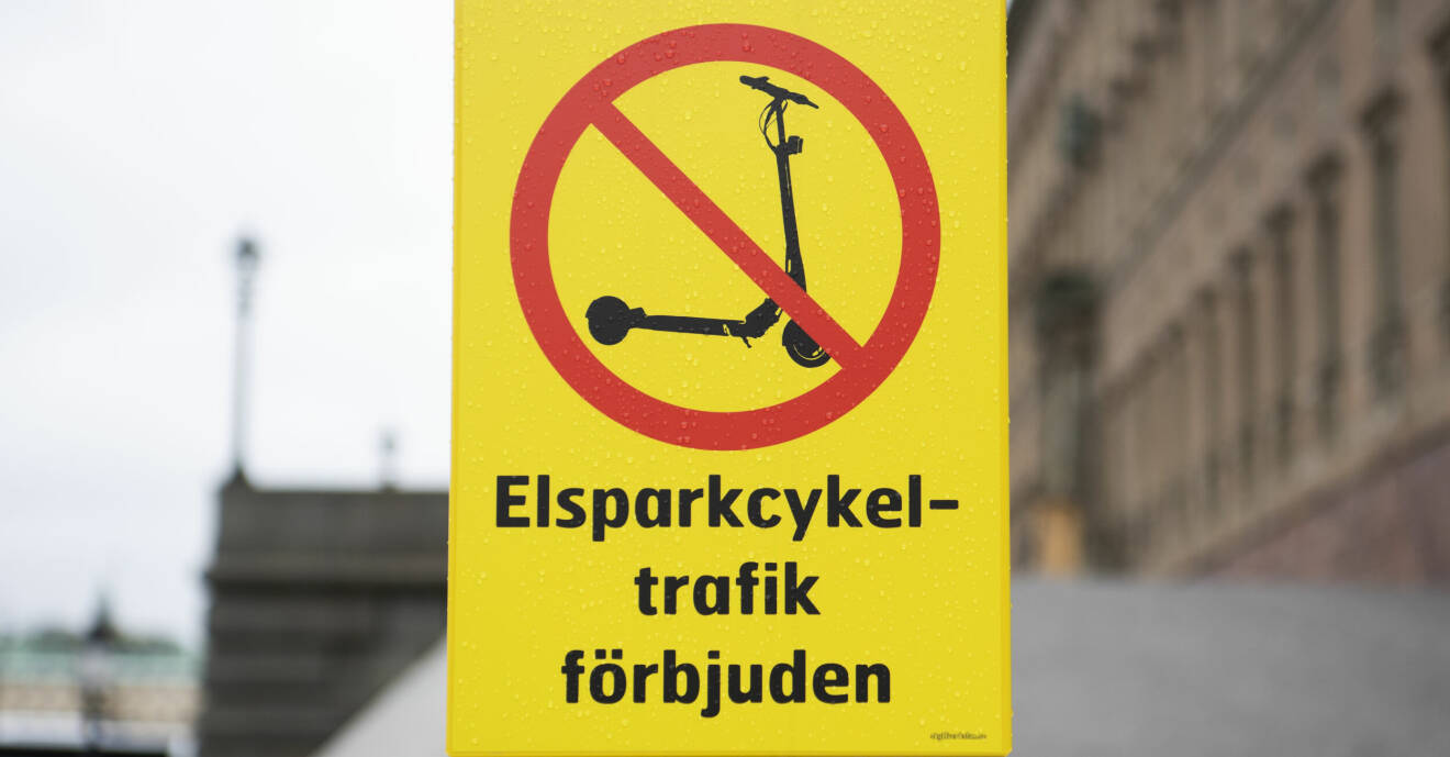 Förbud för elsparkcyklar på gångbana i höst