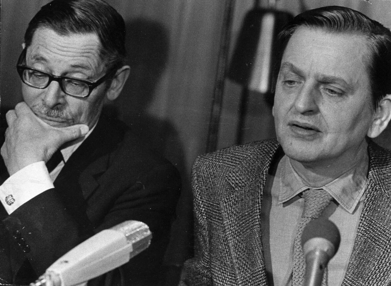 Lennart Geijer och Olof Palme