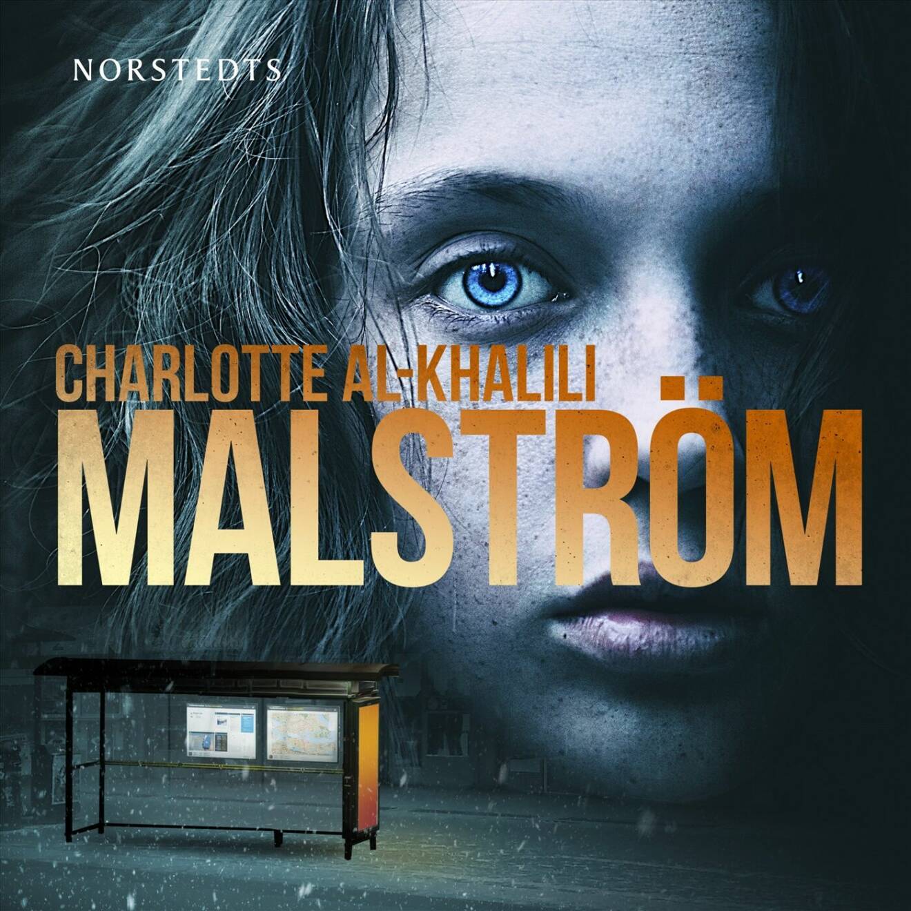 Bokomslag, Charlotte Al-Khalilis spänningsroman Malström.