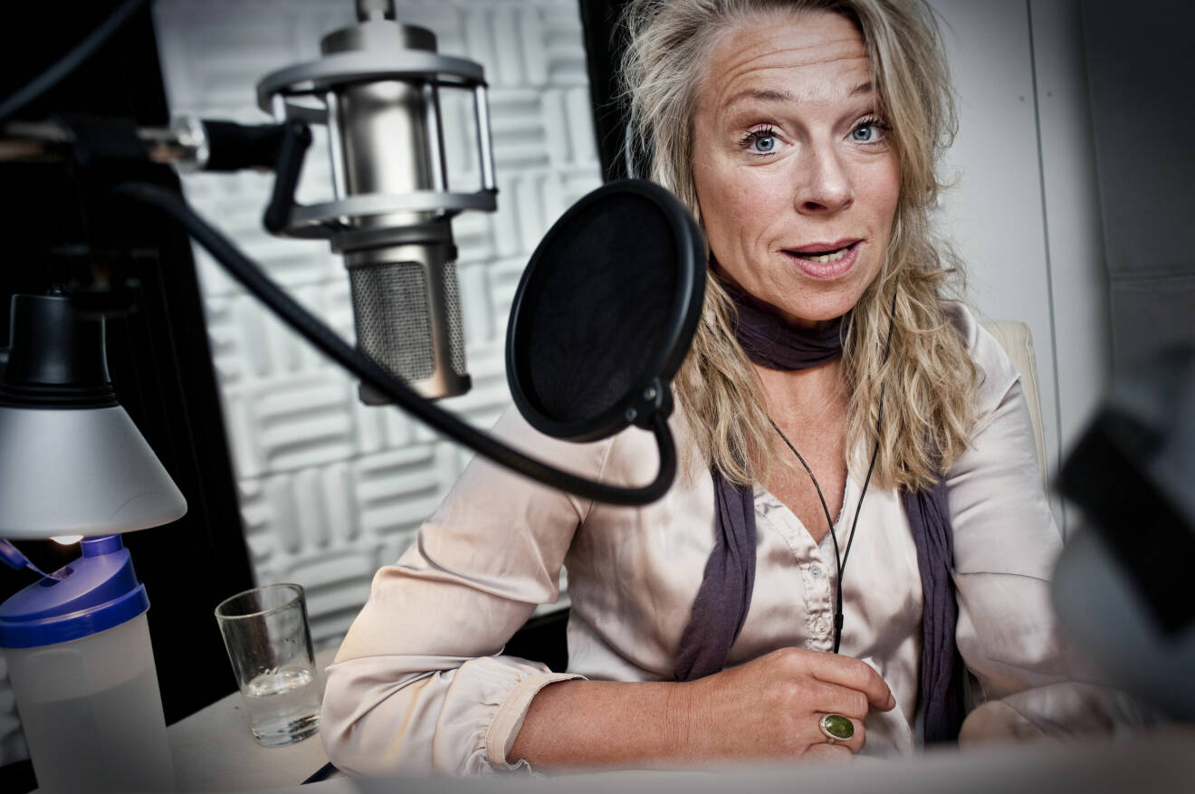 Katarina Ewerlöf i studion